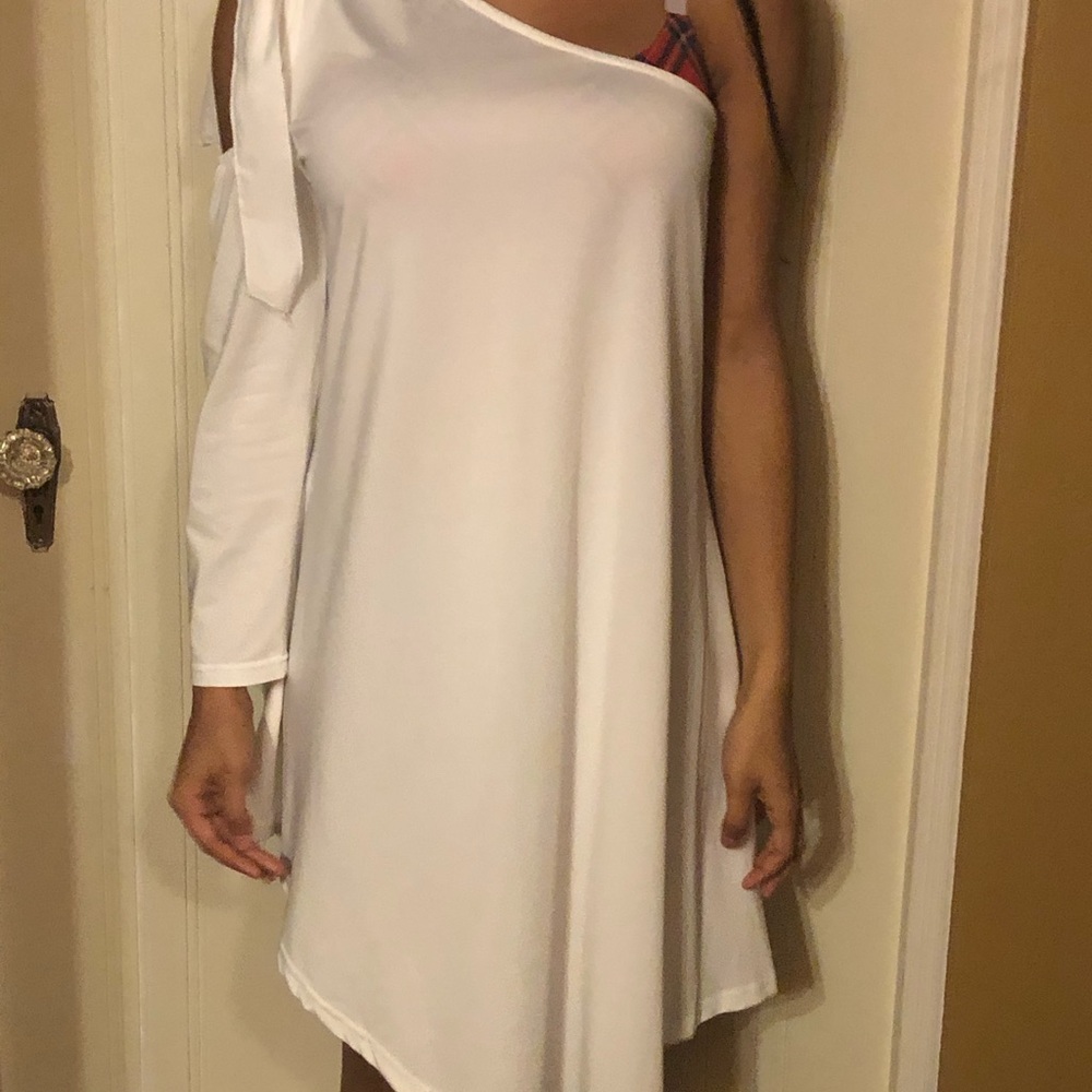 CBR single cold shoulder dress